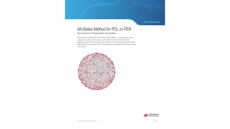 All-States Method for PDL or PER Synchronous Polarization Scrambler